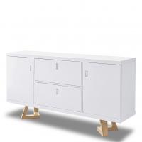 Буфет TG1692B белый/ясень Буфет TG1692B белый/ясень. Фото №1