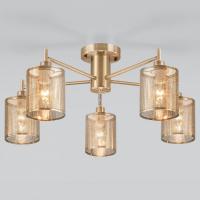 Потолочная люстра Eurosvet Tela 70109/5 античная бронза фото Потолочная люстра Eurosvet Tela 70109/5 античная бронза. Фото №1