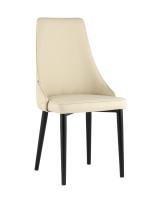 Стул Луис экокожа кремовый черные ножки. Фото №1