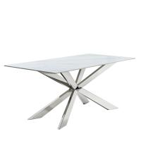 Стол T088 (180) камень белый матовый Calacata. Фото №1