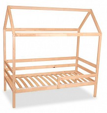 Кровать-домик Polini Kids Simple, коричневый. Фото №2