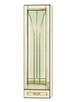 Шкаф настенный Злата ЗТ-4040/В (-01)
