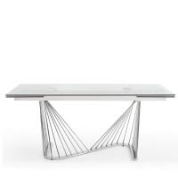 Стол DT9118GS (180-260) прозрачный фото Стол DT9118GS (180-260) прозрачный. Фото №1