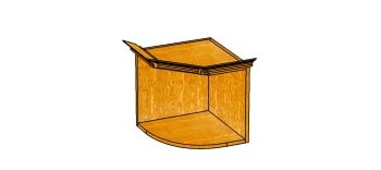 Антресоль Орион 13.2Г угловая, глубокая. Фото №2