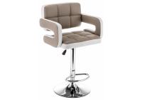 Барный стул Bent бежевый / белый