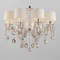 Подвесная люстра Eurosvet Argenta 10098/8 серебро/тонированный хрусталь Strotskis фото Подвесная люстра Eurosvet Argenta 10098/8 серебро/тонированный хрусталь Strotskis. Фото №1