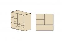 Полка-стеллаж гл. 404 мм с задней стенкой ДСП 18мм, открытая  Европа Лайт фото Полка-стеллаж гл. 404 мм с задней стенкой ДСП 18мм, открытая  Европа Лайт