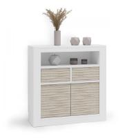 Узкая тумба NORA 3048.5 Blanco mate/Artico фото Узкая тумба NORA 3048.5 Blanco mate/Artico