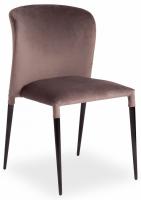 Стул ALVOR (mod. 715) ткань/металл, 48х65х86 см, высота до сиденья 51 см, темно-серый barkhat 14/черный (поставляется по 4 шт)