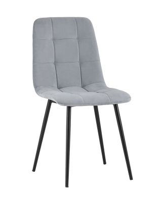 Стул Oliver велюр светло-серый. Фото