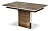 Стол RADCLIFFE( Mod. EDT-VG002) мдф high glossy, закаленное стекло, 120/150x80x75, коричневый, стекло burning stone