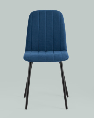 Стул Easy велюр синий. Фото