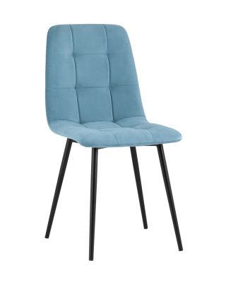 Стул Oliver велюр пыльно-голубой. Фото