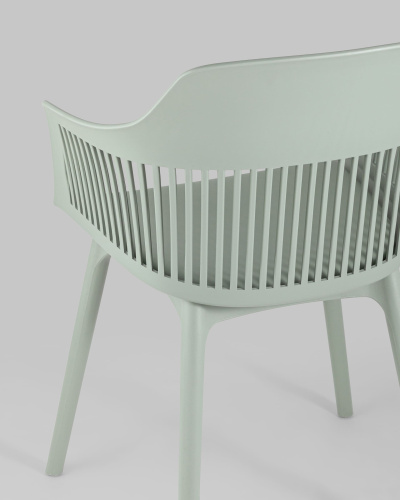 Стул Crocus с подушкой серо-зеленый. Фото №8