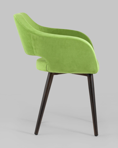 Стул с подлокотниками Саймон велюр травяной. Фото №4