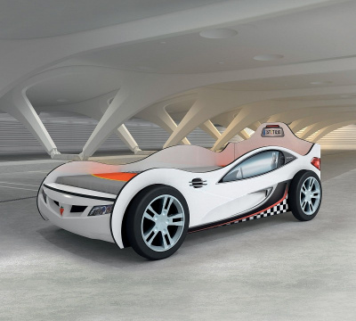 Кровать машина Cilek Coupe белая фото Кровать машина Cilek Coupe белая. Фото №2