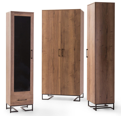 Шкаф витрина Loft Дуб Табак. Фото №12