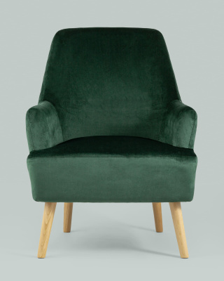 Кресло Хантер велюр зеленый. Фото №5