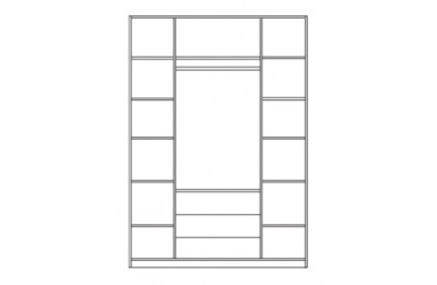 Шкаф четырехстворчатый Силуэт фото Шкаф четырехстворчатый Силуэт. Фото №3