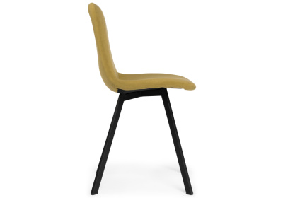 Стул Агот горчичный / черный каркас. Фото №3