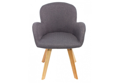 Стул деревянный Стул Asia wooden legs / grey fabric. Фото