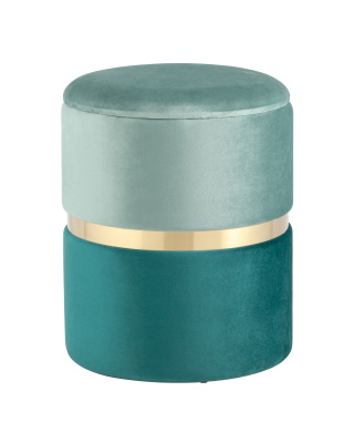 Пуф Кэрри с ящиком велюр бирюзовый. Фото №2