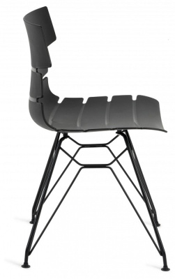 Стул HANSEN (mod. 622N) пластик/металл, 51х47х80 см, высота до сиденья 45 см, черный/черный  (поставляется по 4 шт). Фото №2