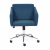 Кресло MILAN хром флок , синий, 32. Фото №2