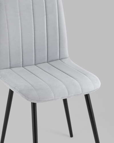 Стул Easy велюр светло-серый. Фото №9