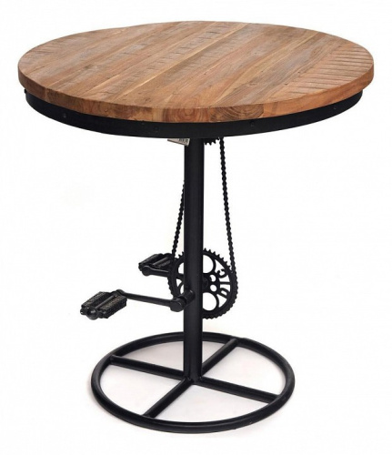 Стол круглый Secret de Maison LAMMERTAL (mod. O-254) дерево манго/металл, 80х80х84см, хела/металл натуральный. Фото №1