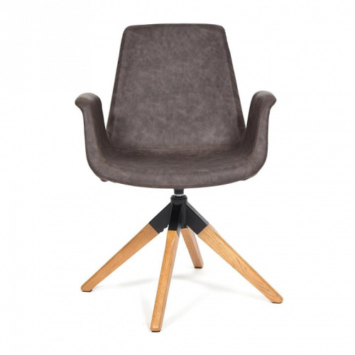 Кресло  ROKIN  (mod. DM4273A)   дерево, металл, ткань, 63*62*90, коричневый (western brown). Фото №2