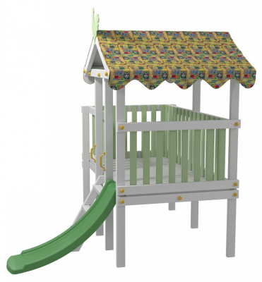 Комплекс игровой ДК6Б, бирюзовый, серый фото Комплекс игровой ДК6Б, бирюзовый, серый. Фото №3