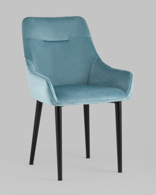 Стул Джоан велюр пыльно-голубой фото Стул Джоан велюр пыльно-голубой. Фото №3