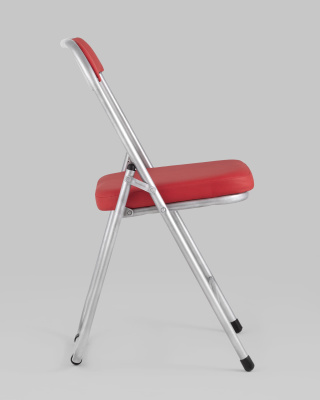 Стул складной ДЖОН металлик, красный фото Стул складной ДЖОН металлик, красный. Фото №4
