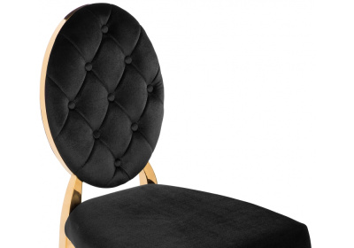 Стул Odda черный / золотой. Фото