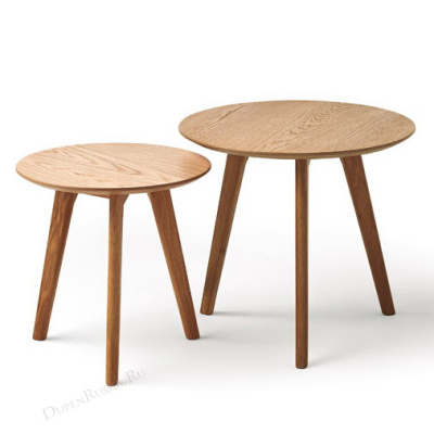Комплект из двух круглых столиков CT-911 Дуб. Фото №2