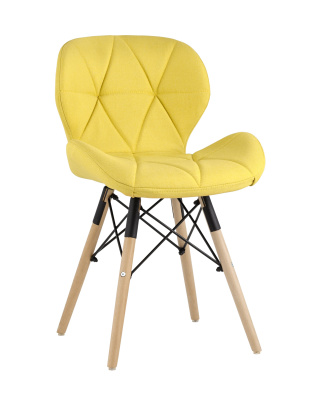 Стул Бон рогожка желтый. Фото