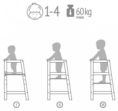 Подставка детская Polini Kids Sky, белый. Фото №6