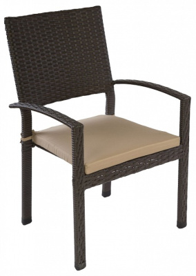 Комплект обеденный HAMBURG (стол и 4 стула), ТМ GreenGard Черный. Фото №2