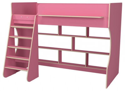 Кровать-чердак Р432-П Капризун 1, розовый. Фото