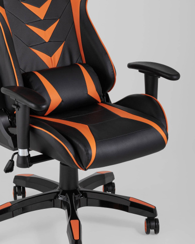 Кресло игровое TopChairs Corvette оранжевое. Фото №9