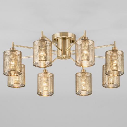 Потолочная люстра Eurosvet Tela 70109/8 античная бронза. Фото №1