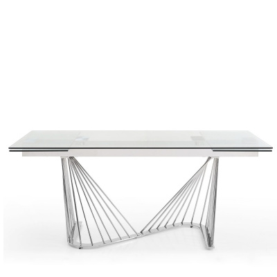 Стол DT9118GS (180-260) прозрачный фото Стол DT9118GS (180-260) прозрачный. Фото №2