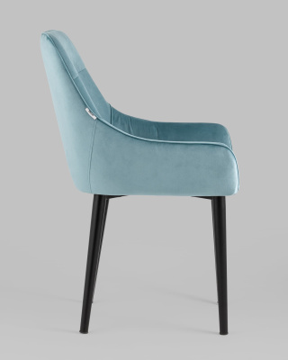 Стул Джоан велюр пыльно-голубой фото Стул Джоан велюр пыльно-голубой. Фото №4