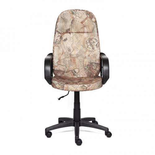 Компьютерное кресло LEADER ткань, Карта на бежевом  id -. Фото №2