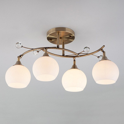 Потолочная люстра Eurosvet Sharon 9604/4 античная бронза фото Потолочная люстра Eurosvet Sharon 9604/4 античная бронза. Фото №2