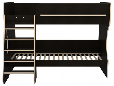 Кровать двухъярусная Р438 Капризун 3, древесина коричневая светлая дуб. Фото