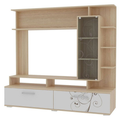 Лоя Мини-стенка дуб сонома/белый. Фото №2