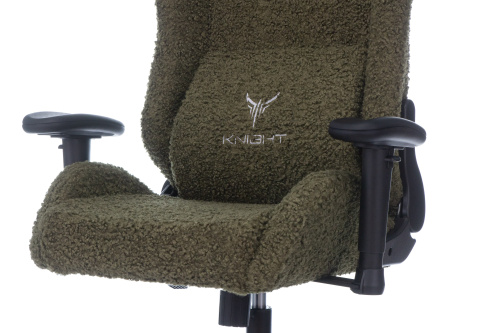 Кресло игровое Knight T1 хаки экомех с подголов. крестовина металл. Фото №9