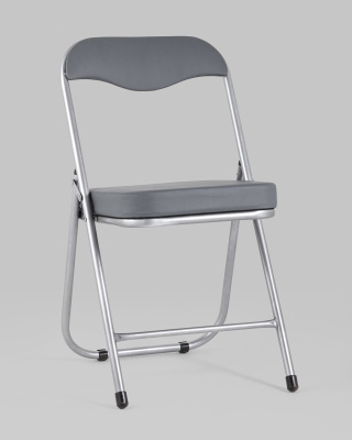 Стул складной ДЖОН металлик, серый. Фото №3